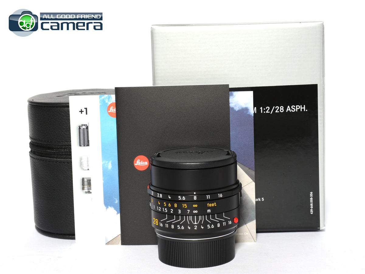 Leica Summicron-M 28mm F/2 ASPH. III Lens Black 2023 Version 11618 