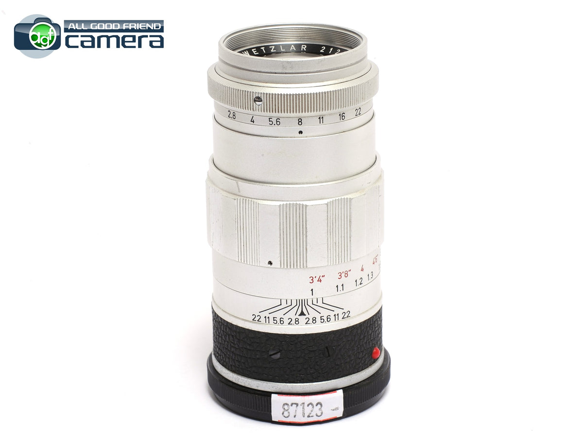 Leica Leitz Elmarit 90mm F/2.8 Lens Silver 1st Version – AGFCamera