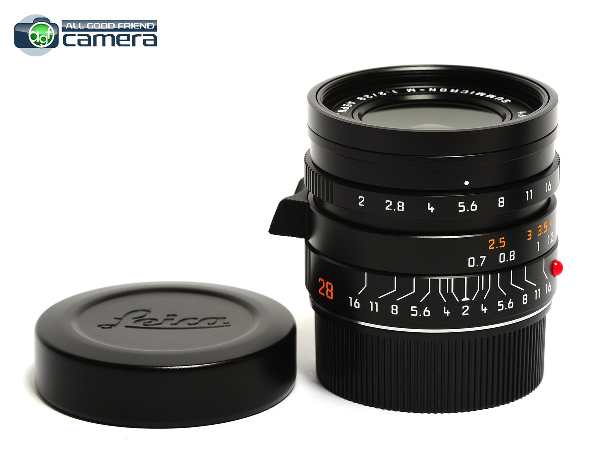 Leica Summicron-M 28mm F/2 ASPH. II Lens Black 11672 *BRAND 