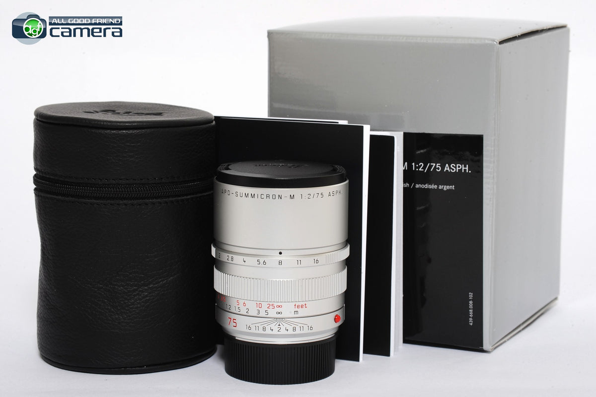 Leica APO-Summicron-M 75mm F/2 ASPH. Lens Silver Ltd. Edition 