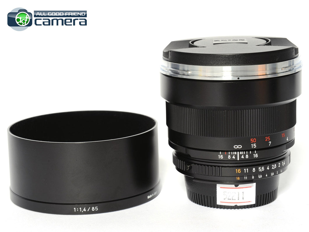 Zeiss Planar 85mm F/1.4 T* ZF.2 Lens Nikon F-Mount *MINT* – AGFCamera