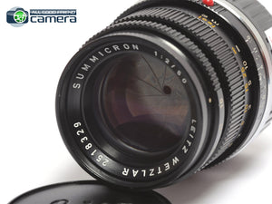 Leica Summicron-M 50mm F/2 Lens Black Ver.3 Germany