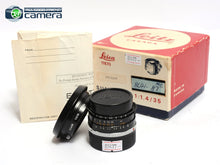 Load image into Gallery viewer, Leica Summilux M 35mm F/1.4 Lens Ver.2 Black Canada *MINT in Box*