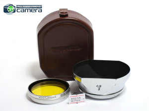 Voigtlander 49mm 310/49 Lens Hood + G2 49s Yellow Filter *EX+*