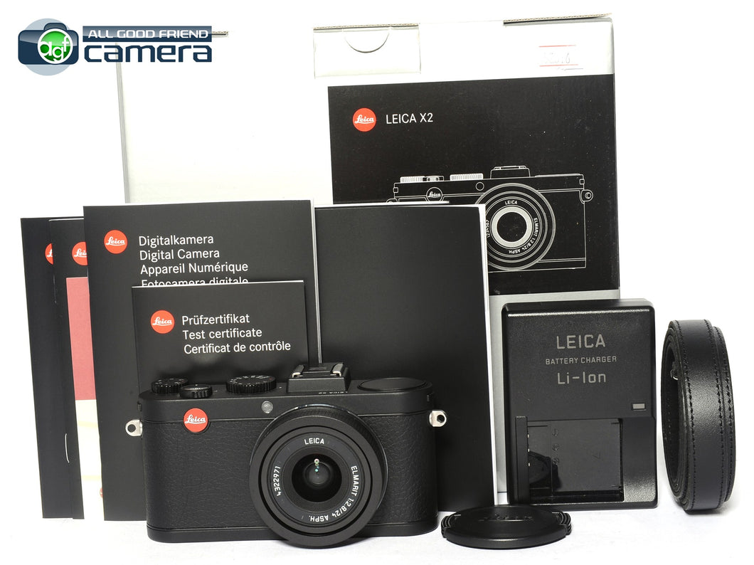 Leica X2 Digital Camera w/Elmarit 24mm F/2.8 ASPH. Lens *EX+ in Box*