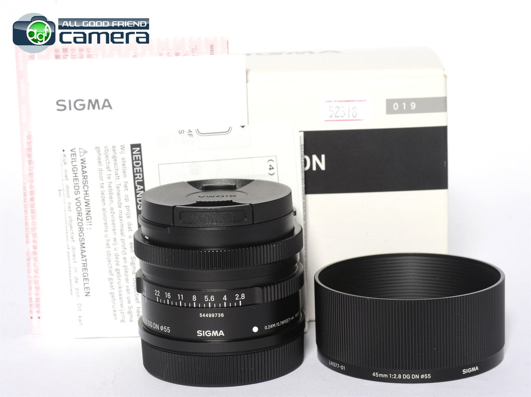 Sigma 45mm F/2.8 DG DN Lens Leica L-Mount *MINT in Box*