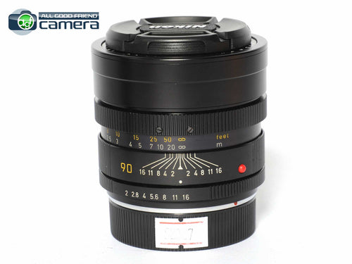 Leica Summicron-R 90mm F/2 Lens 3CAM Ver.1 Canada *EX+*