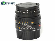 Load image into Gallery viewer, Leica Summicron-M 50mm F/2 Lens 6Bit Black 11826