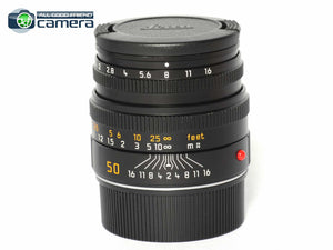 Leica Summicron-M 50mm F/2 Lens 6Bit Black 11826