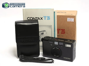 Contax T3 Film P&S Camera Titanium Black *EX+ in Box*