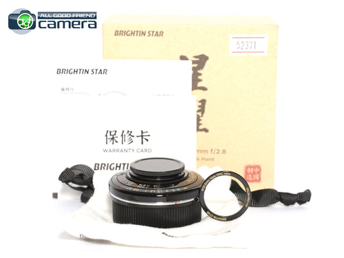 Brightin Star XSLIM-M 28mm F/2.8 Lens Black Leica M-Mount *MINT in Box*