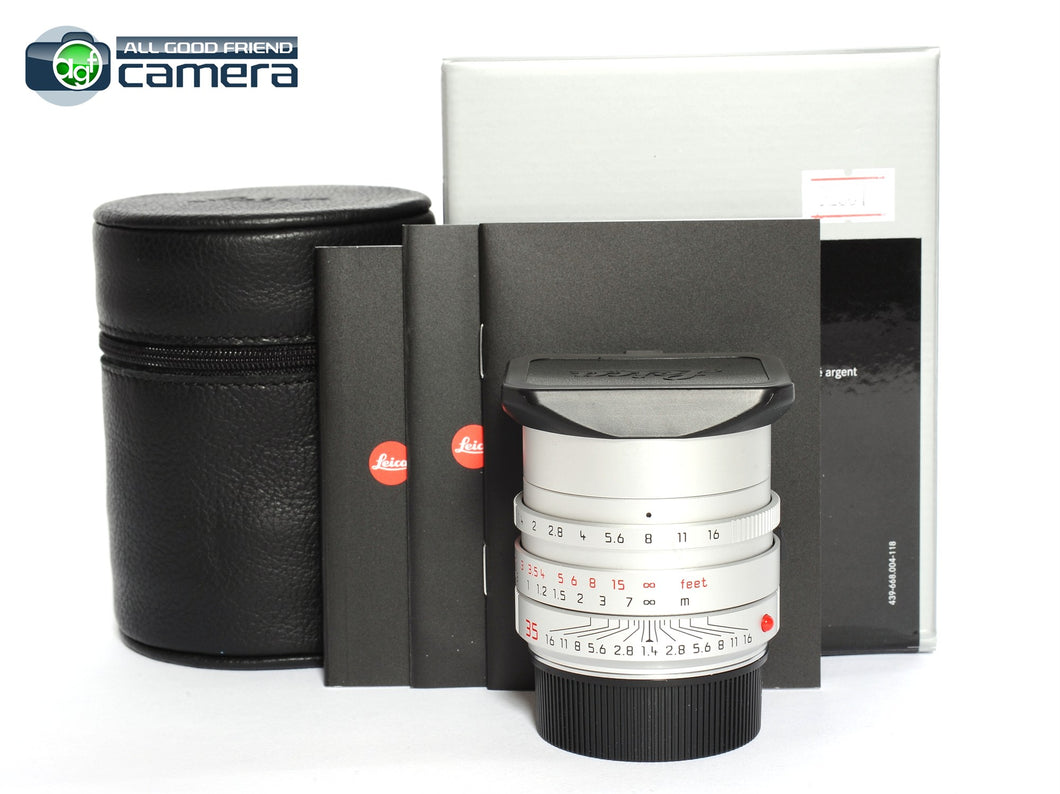 Leica Summilux-M 35mm F/1.4 ASPH. FLE 6Bit Lens Silver 11675 *MINT in Box*