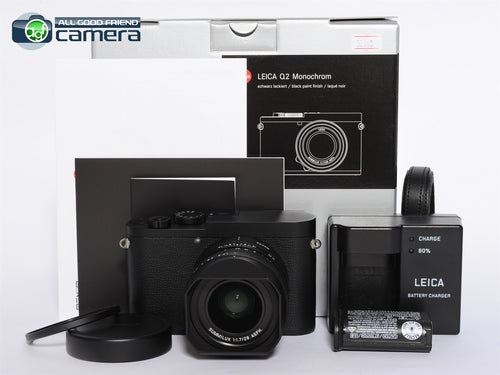 Leica Q2 Monochrom 47.3MP Digital Camera Matte Black 19055 *MINT- in Box*
