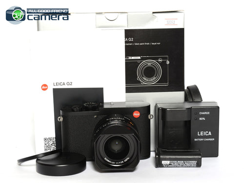 Leica Q2 Digital Camera Black 19050 w/Summilux 28mm F/1.7 Lens *EX+ in Box*