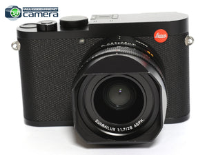 Leica Q2 Digital Camera Black 19050 w/Summilux 28mm F/1.7 Lens *EX+ in Box*