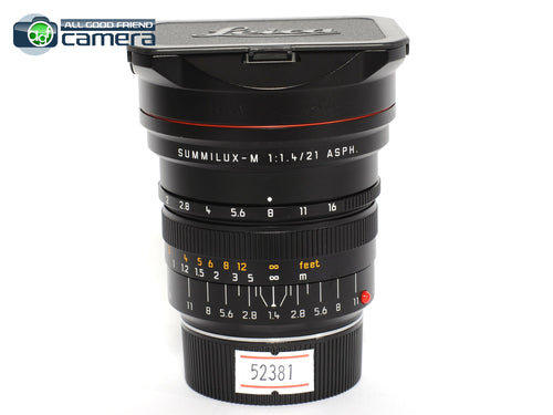Leica Summilux-M 21mm F/1.4 ASPH. Lens Black 11647 *EX+*