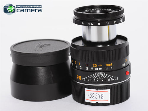 Leica Macro-Elmar-M 90mm F/4 Lens 6Bit Black 11633 *MINT-*
