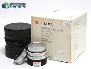 Leica Elmar-M 50mm F/2.8 E39 Lens Silver Chrome 11823 *MINT in Box*