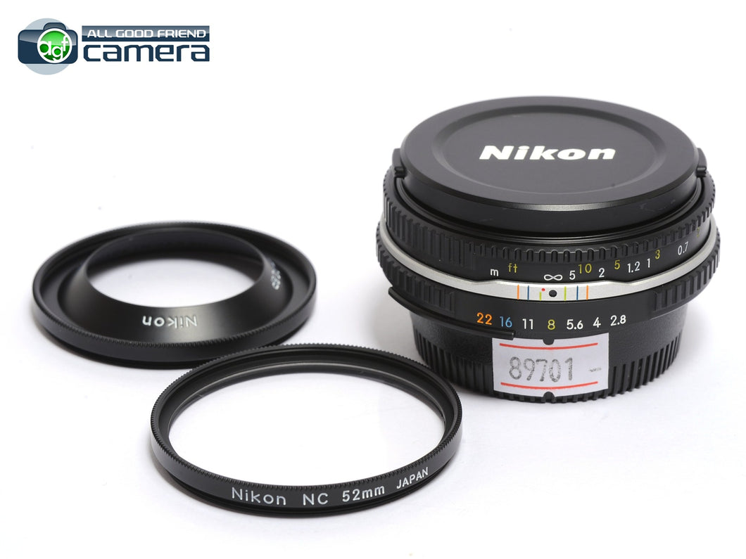 Nikon Nikkor 45mm F/2.8 P Ai-S Pancake Lens Black *MINT-*