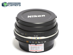 Nikon Nikkor 45mm F/2.8 P Ai-S Pancake Lens Black *MINT-*