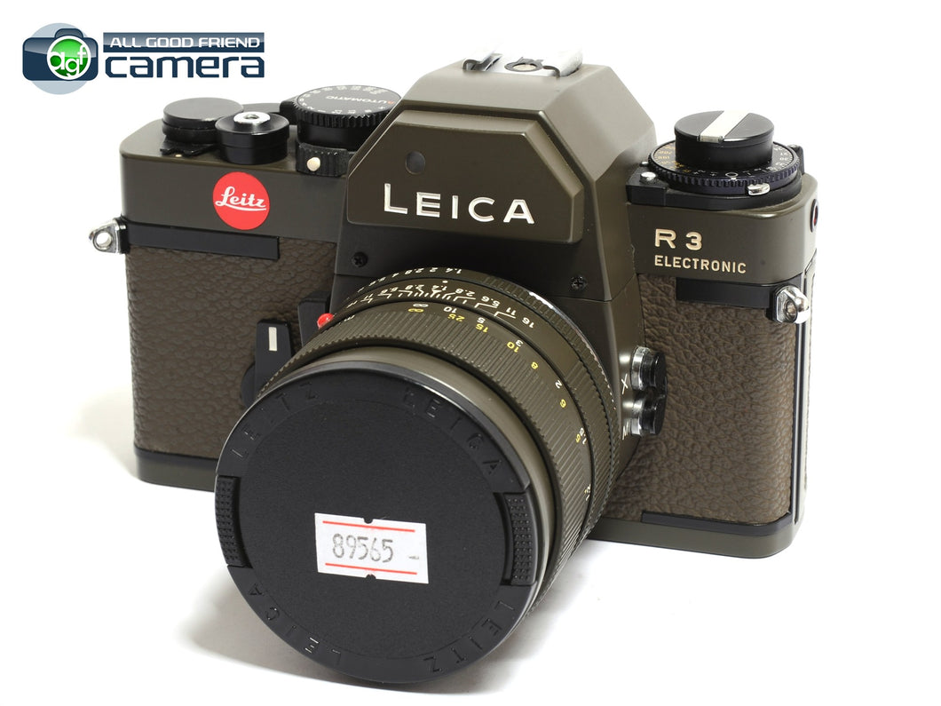 Leica R3 Electronic Camera w/Summilux-R 50mm F/1.4 Lens Safari Green