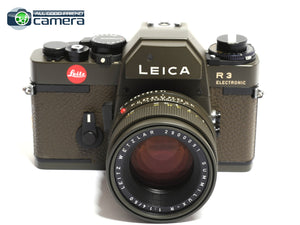 Leica R3 Electronic Camera w/Summilux-R 50mm F/1.4 Lens Safari Green