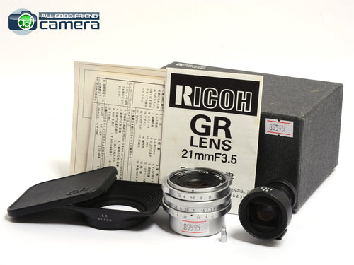 Ricoh GR 21mm F/3.5 Lens Silver Leica M Mount *MINT in Box*