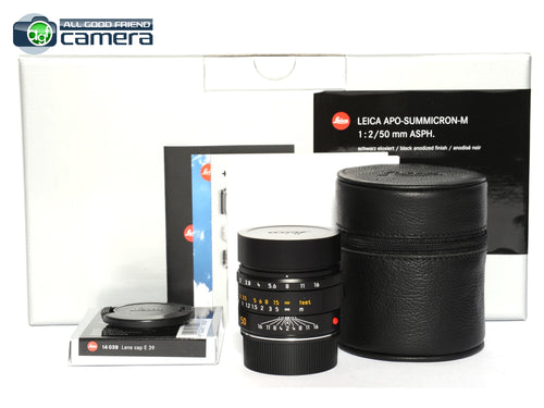 Leica APO-Summicron-M 50mm F/2 ASPH. Lens Black 11141 *BRAND NEW*