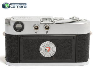 Leica M3 Film Rangefinder Camera Silver/Chrome Single Stroke *EX+*