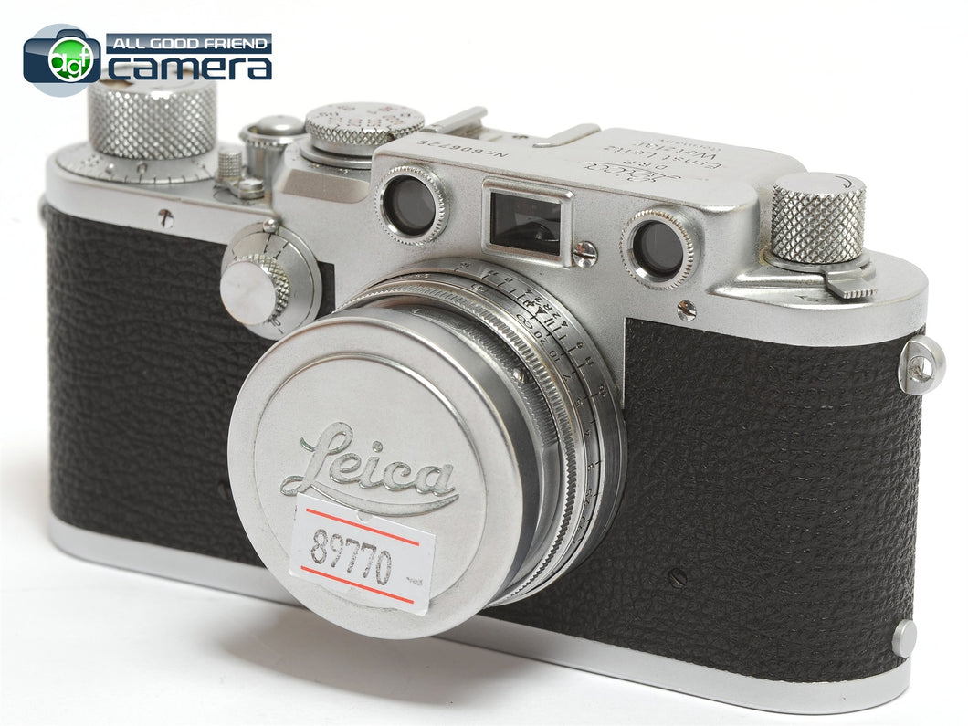 Leica IIIF Rangefinder Camera + Summitar 5cm 50mm F/2 Lens *EX+*