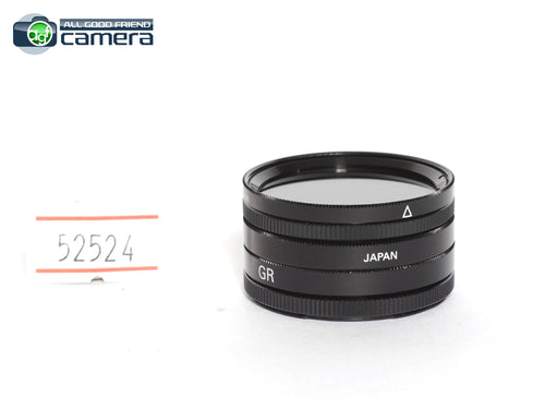 Ricoh 30.5mm Adapter/MC-1B/ C-PL /6x Cross Filters for GR1s GR1v GR21 *MINT-*