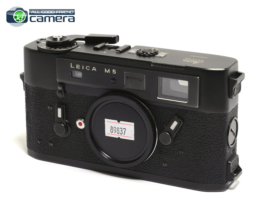 Leica M5 Film Rangefinder Camera Black Later 3 Lug Version *EX*