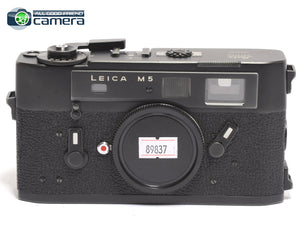 Leica M5 Film Rangefinder Camera Black Later 3 Lug Version *EX*