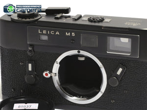 Leica M5 Film Rangefinder Camera Black Later 3 Lug Version *EX*