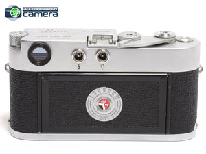 Leica M3 Film Rangefinder Camera Silver/Chrome Single Stroke