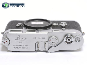 Leica M3 Film Rangefinder Camera Silver/Chrome Single Stroke