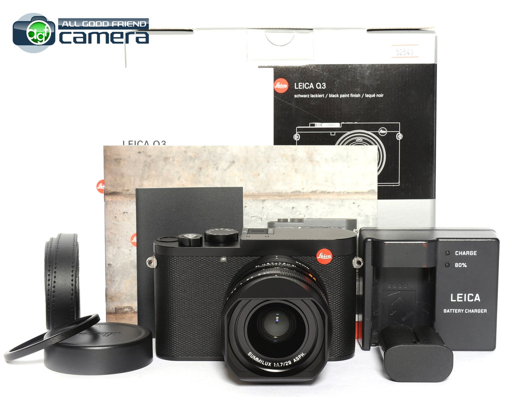 Leica Q3 Digital Camera Black 19080 w/Summilux 28mm F/1.7 Lens *MINT in Box*