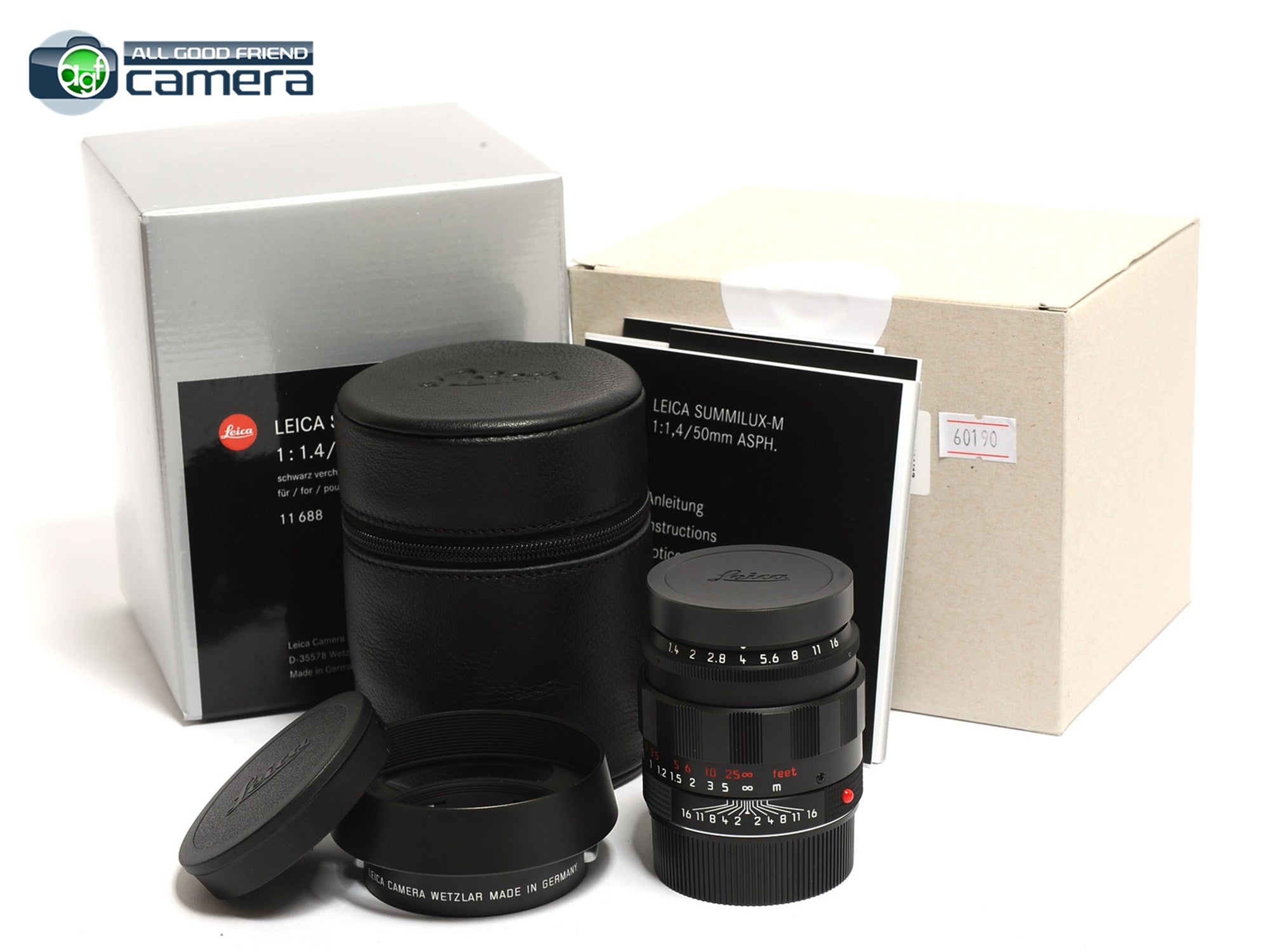 Leica Summilux-M 50mm F/1.4 ASPH. Lens Black Chrome Edition 11688